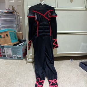 Black and Red Kids Ninja Costume